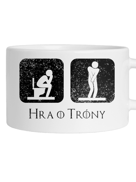 Hra o trůny hrnček makronka White