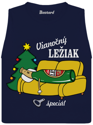 Vianočný ležiak dámske tielko voľné Navy