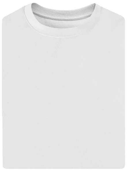 Bez potlače unisex tričko oversized White