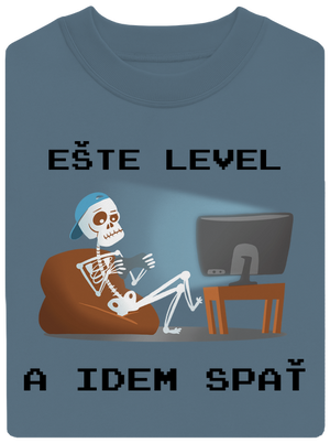 Ešte level unisex mikina bez kapucne Nordic Blue