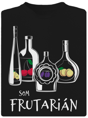 Frutarián pánske športové tričko Black