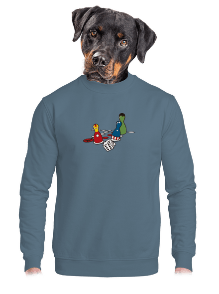 Superhrdina nehnevaj sa unisex mikina bez kapucne Nordic Blue