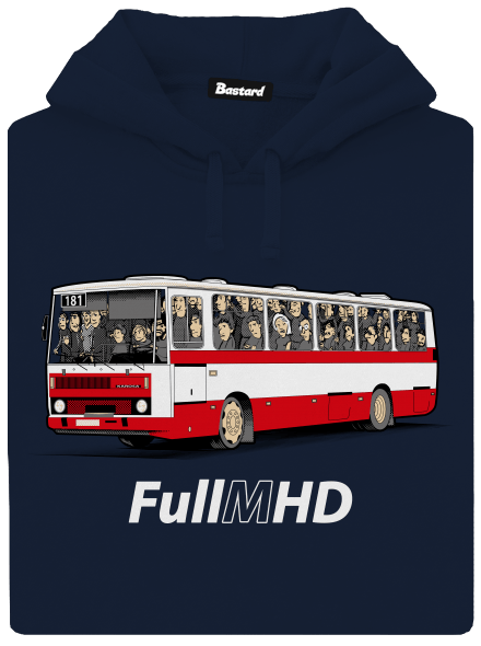 Full MHD pánska mikina klokanka Navy