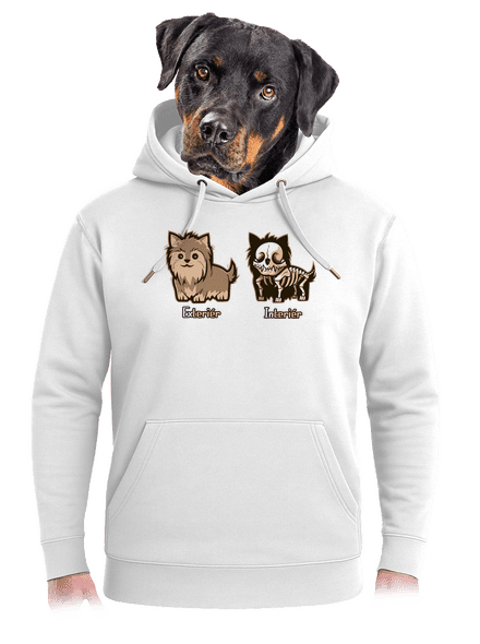 Teriér unisex mikina premium Snowwhite