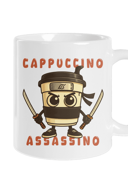 Cappuccino Assasino – Italian Brainrot klasický hrnček White