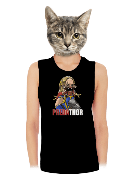 Predathor dámske tielko voľné Black