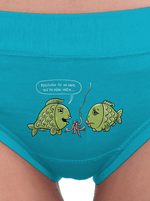 Háčik dámske nohavičky Turquoise