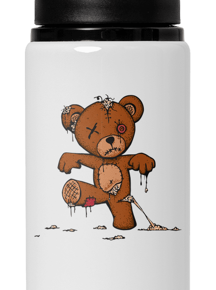 Zombie teddy flaša na vodu White