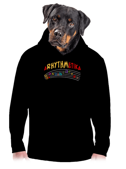 Arhythmetika pánska mikina klokanka Black