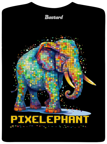 Pixelephant detské tričko Black