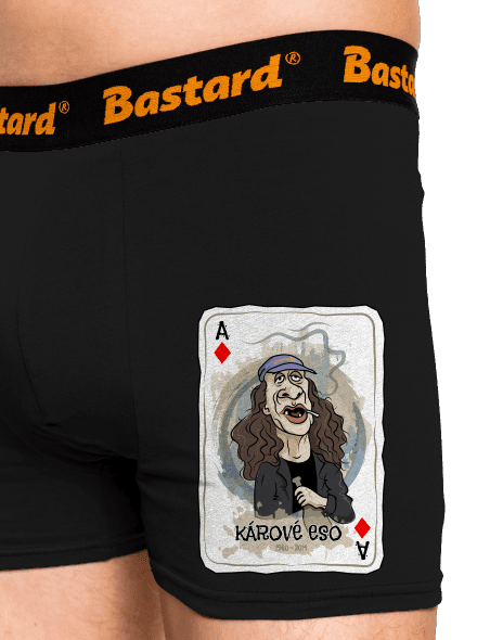 Kárové eso boxerky Black