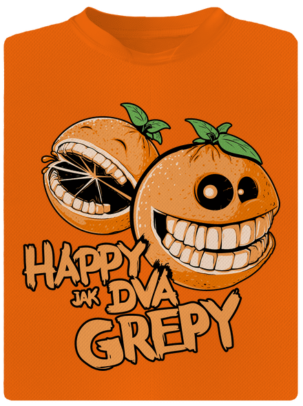 Happy grepy detské športové tričko Neon Orange