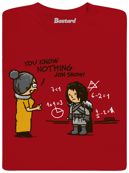 You Know Nothing pánske dlhý rukáv Red