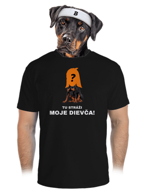 Tu strážim ja pánske športové tričko Black