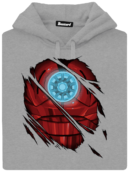 Ironman pánska mikina klokanka Light Melange