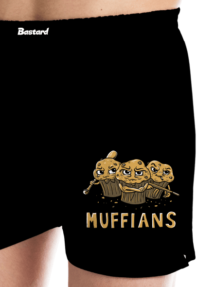 Muffians pánske trenky Black