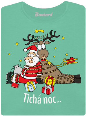 Tichá noc dámske tričko prémium Mint Mal