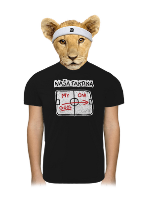 Naša taktika detské športové tričko Black