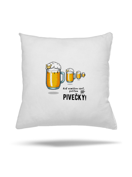 Pivečka vankúš White
