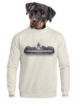 unisex mikina bez kapucne