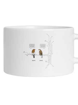 Beep and Peep hrnček makronka White