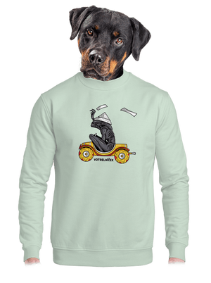 Votrelníček unisex mikina bez kapucne Blush Mint