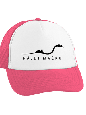 Nájdi mačku šiltovka truckerka Fluorescent Pink cap