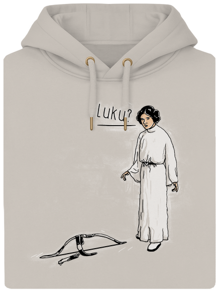 Luke a Leia unisex mikina premium Pastel Macchiato