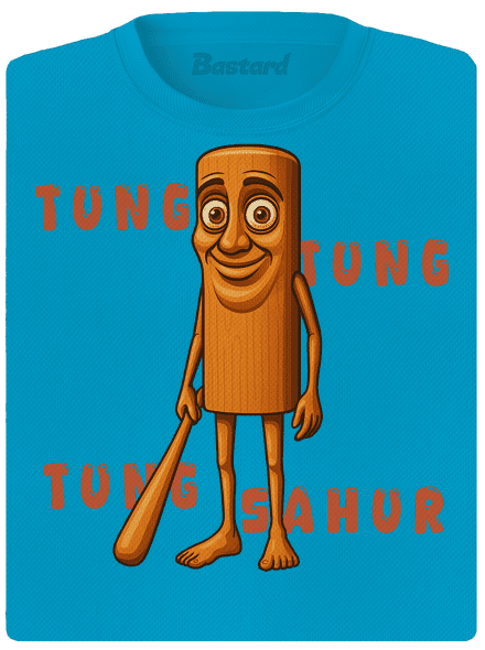 Tung Tung Tung Sahur – Italian Brainrot dámske športové tričko Blue Atol