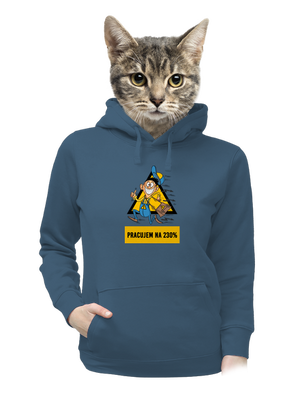 dámska mikina klokanka