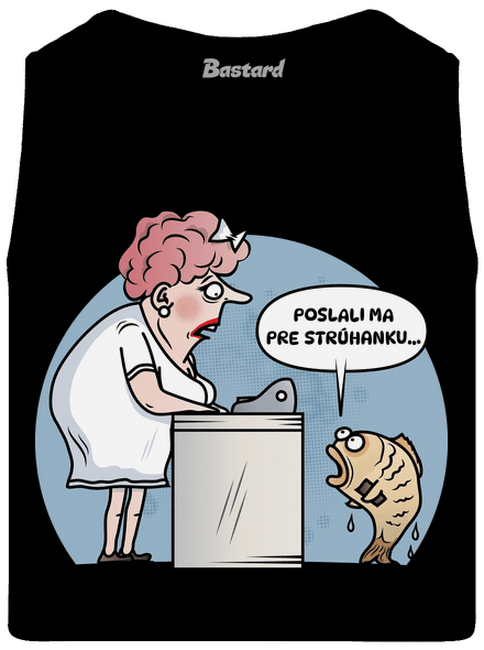 Strúhanka pánske tielko Black