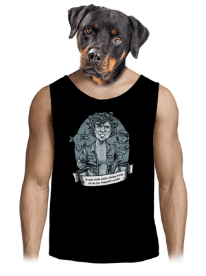 B14: Léto s kovbojem pánske tielko Black