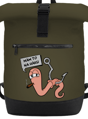 Na háku batoh Military Green