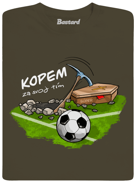 Kopem za svoj tím pánske dlhý rukáv Urban Khaki