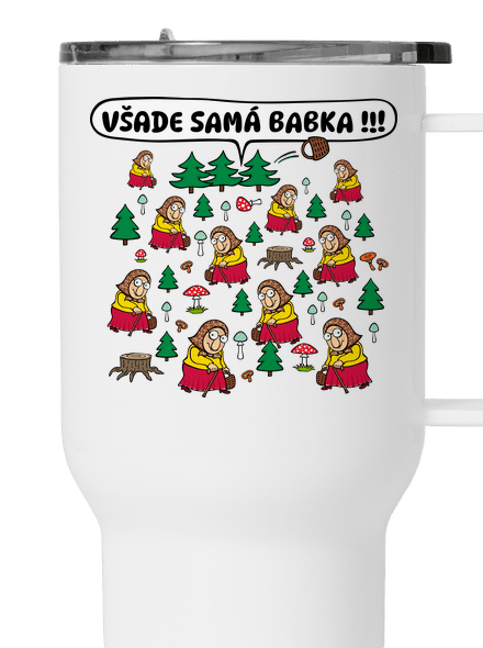 Všade samá babka termohrnček White