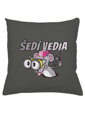 Šedí vedia - myš vankúš Gray Pol