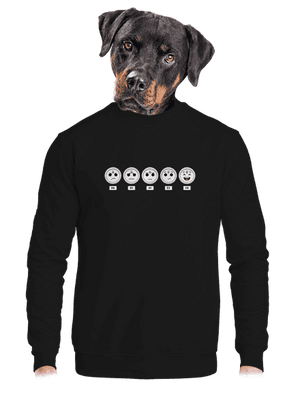 unisex mikina bez kapucne