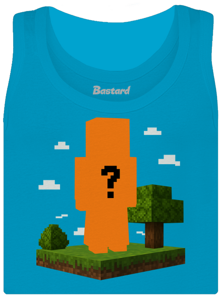 Minecraft z vlastnej fotky dámske tielko klasické Blue Atol