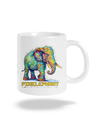 Pixelephant klasický hrnček White