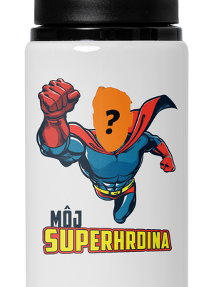 Môj superhrdina flaša na vodu White