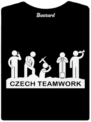 Czech Teamwork dámske tričko s lemom Black