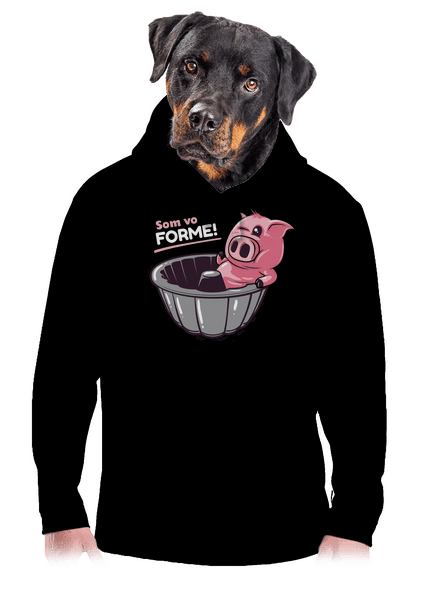 Vo forme pánska mikina klokanka Black