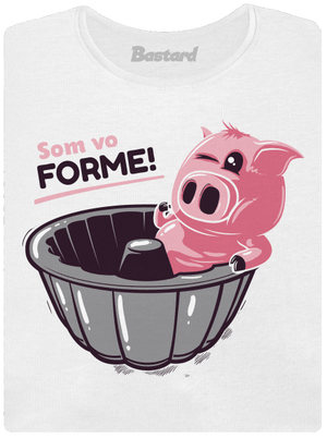 Vo forme dámske tričko prémium White