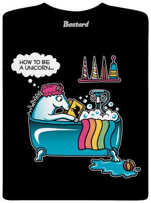 Ako sa stať jednorožcom pánske dlhý rukáv Black