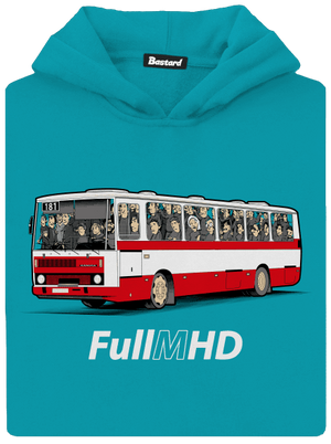 Full MHD detská mikina klokanka Hawaiian Blue