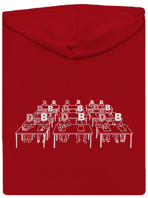 Cimrman: Debil, blbeček pánska mikina na zips Red