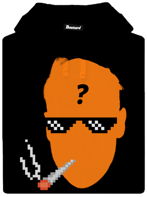 Thug life pánska mikina klokanka Black