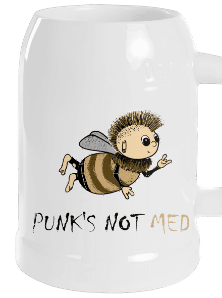 Punks Not Med polliter White
