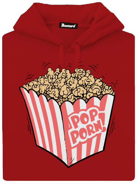 Popporn dámska mikina klokanka Red Mal