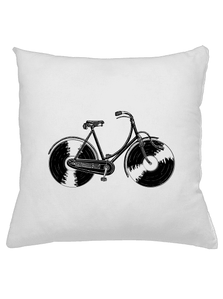 Gramofónový bicykel vankúš White